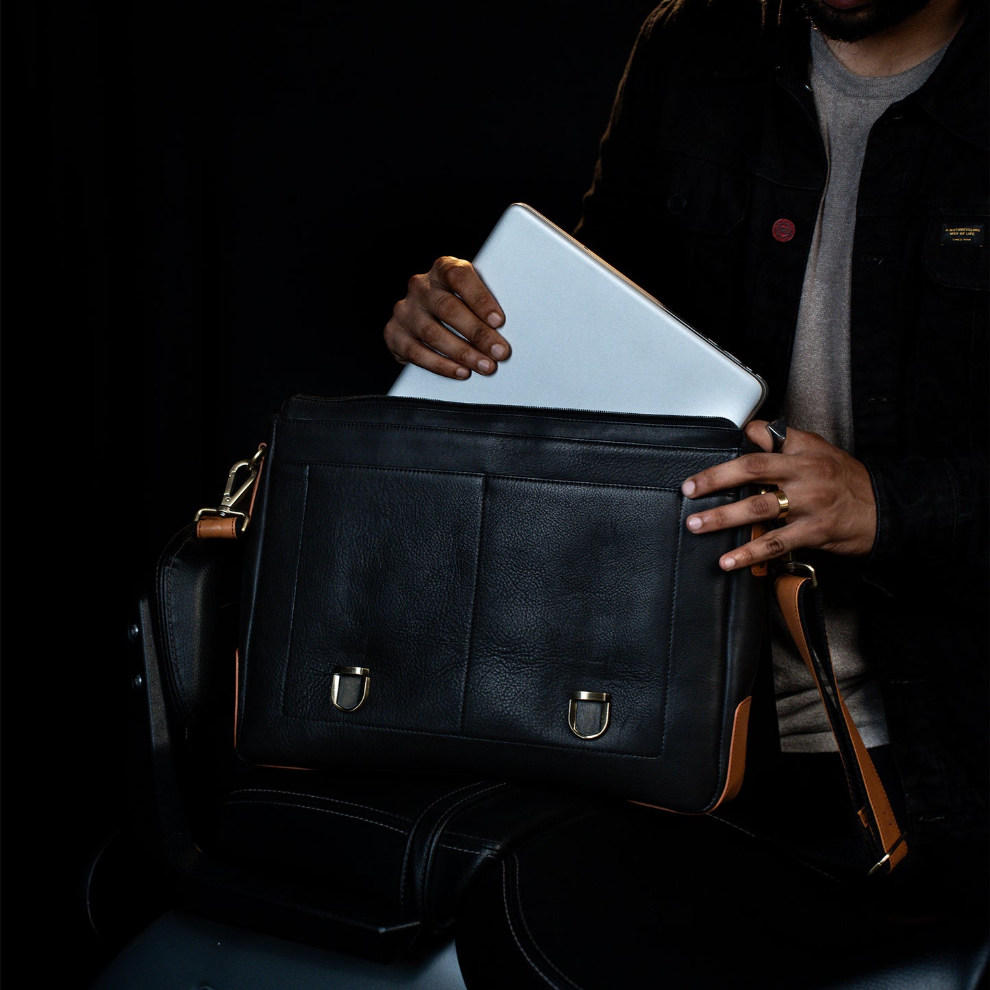 Tan-Black