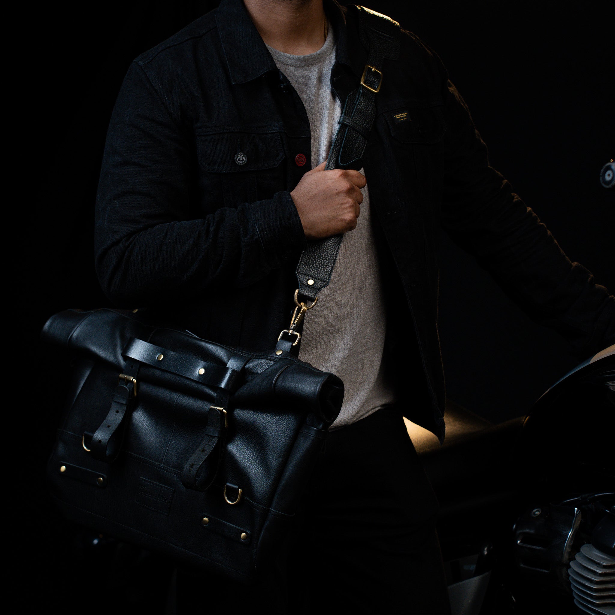 Leather Biking Large Pannier