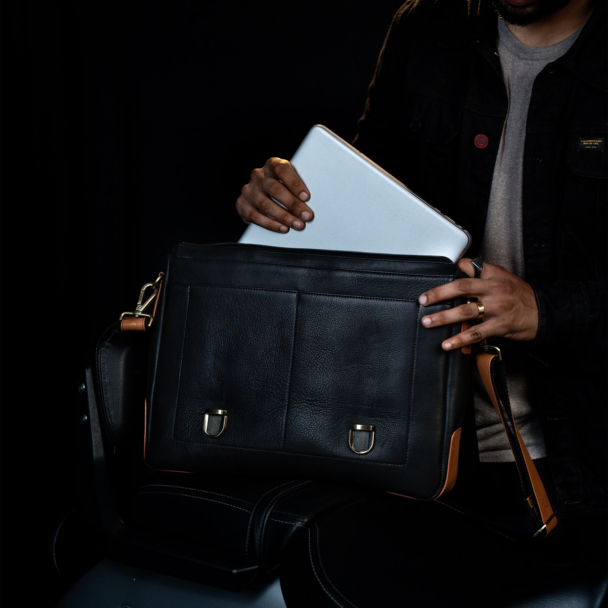 Tan-Black
