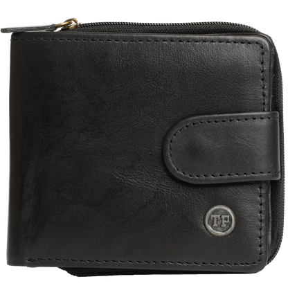 Tyrel Bi- fold zippered wallet ( RFID Protected)