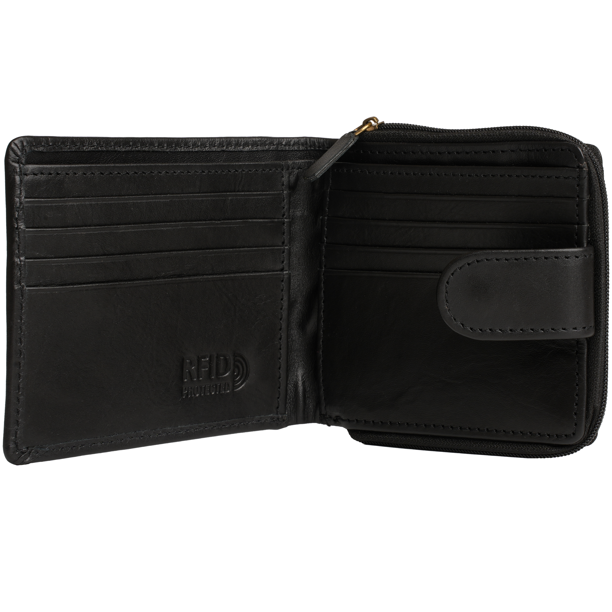 Tyrel Bi- fold zippered wallet ( RFID Protected)