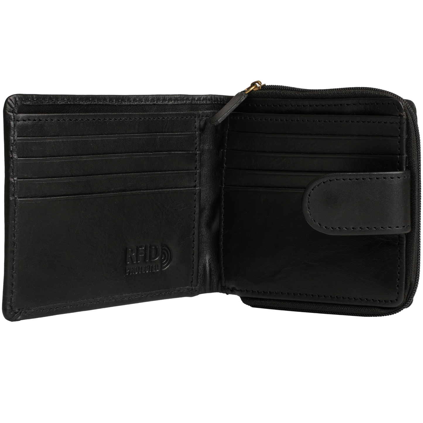 Tyrel Bi- fold zippered wallet ( RFID Protected)