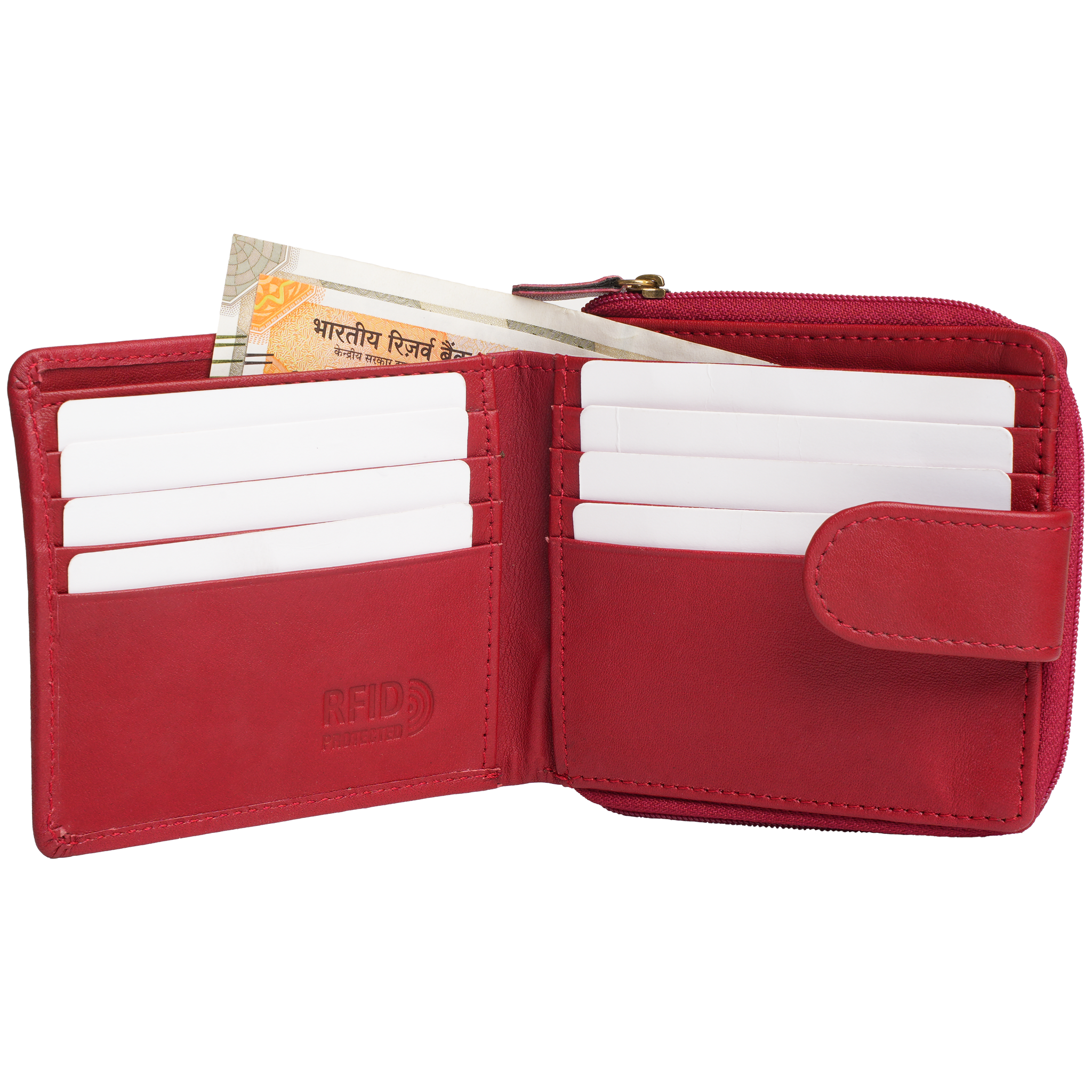 Tyrel Bi- fold zippered wallet ( RFID Protected)