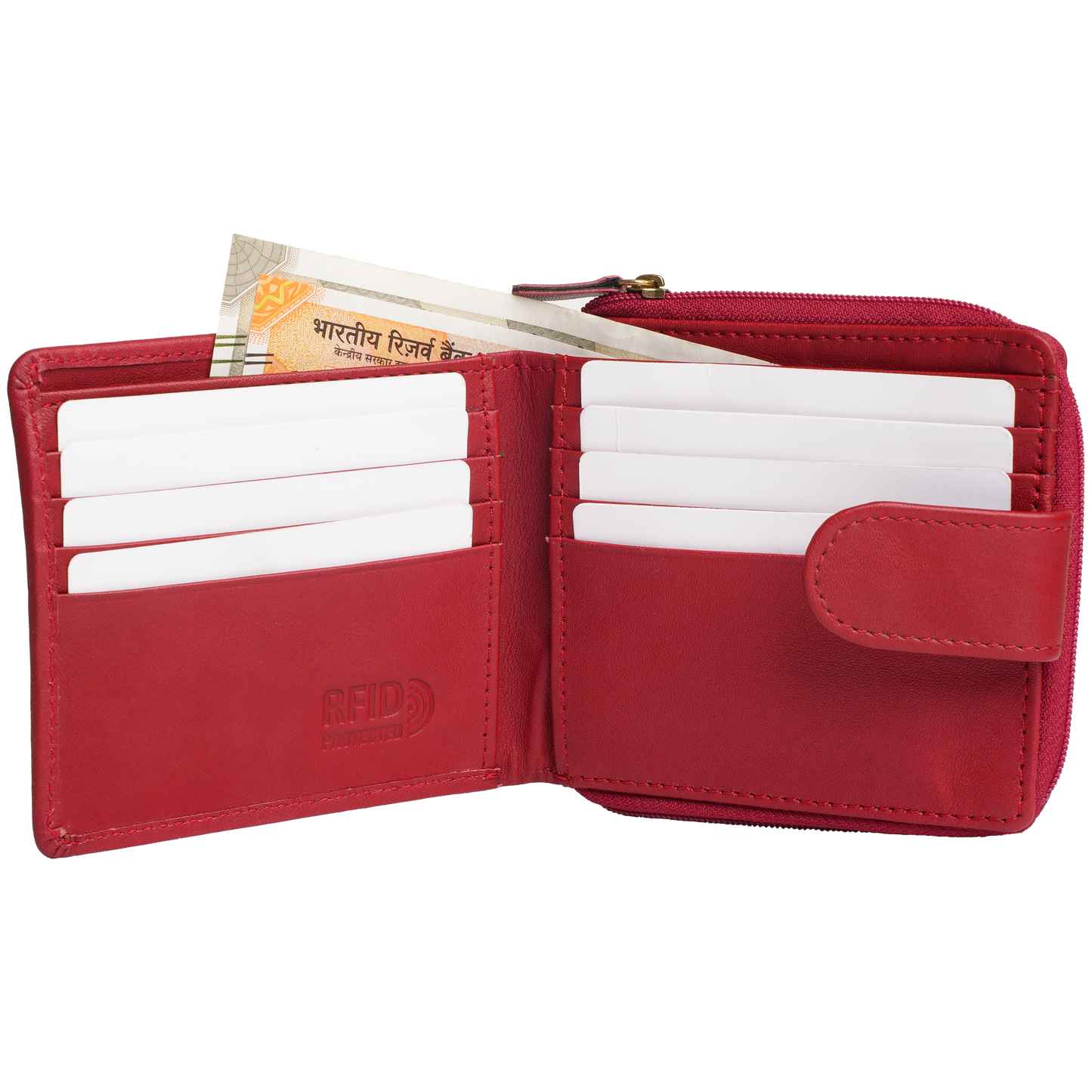 Tyrel Bi- fold zippered wallet ( RFID Protected)