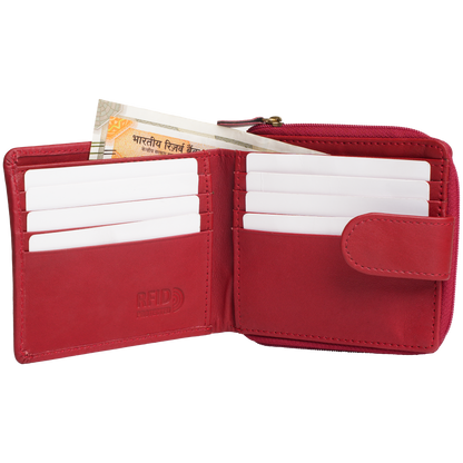 Tyrel Bi- fold zippered wallet ( RFID Protected)