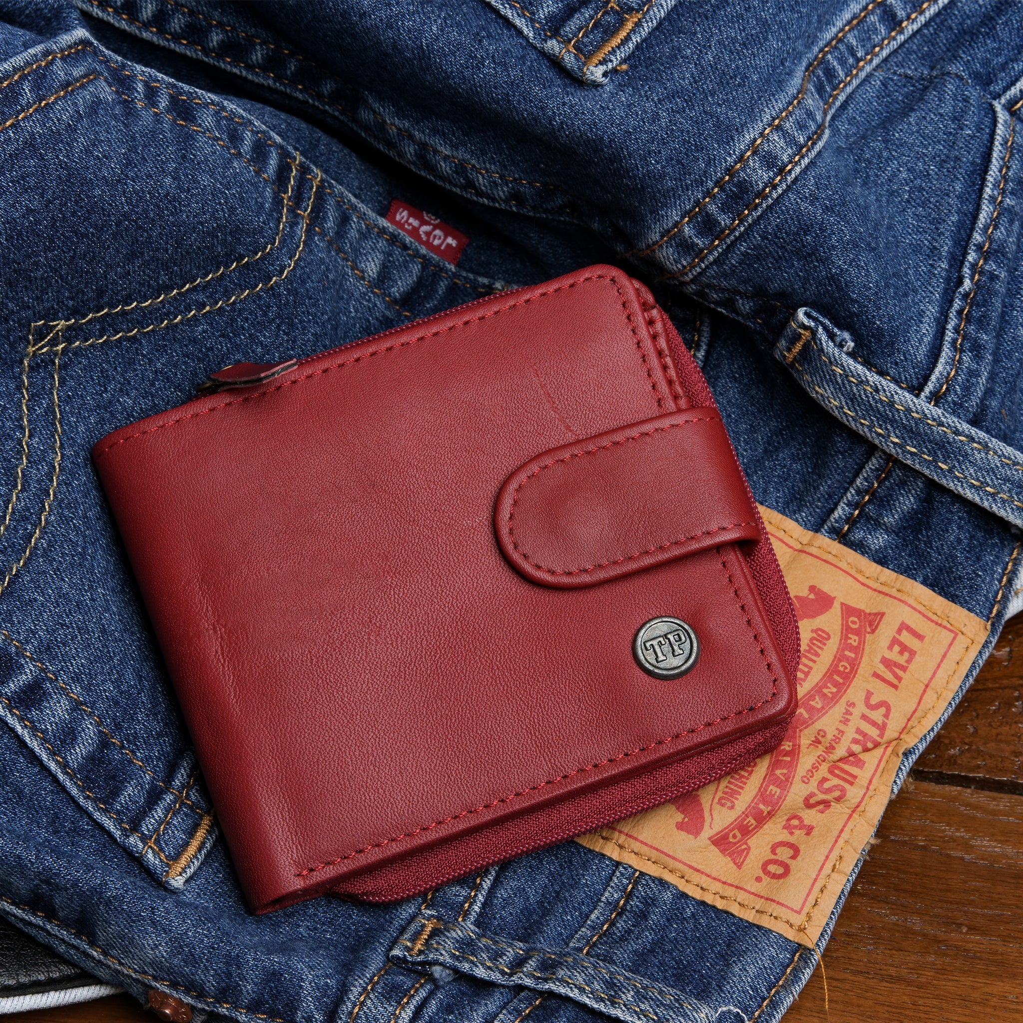 Tyrel Bi- fold zippered wallet ( RFID Protected)