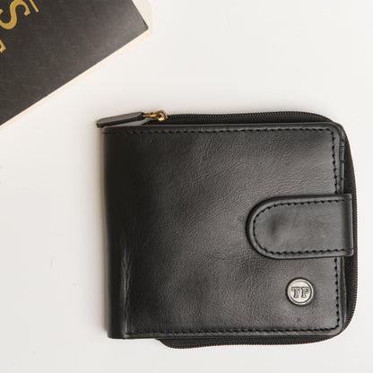 Tyrel Bi- fold zippered wallet ( RFID Protected)
