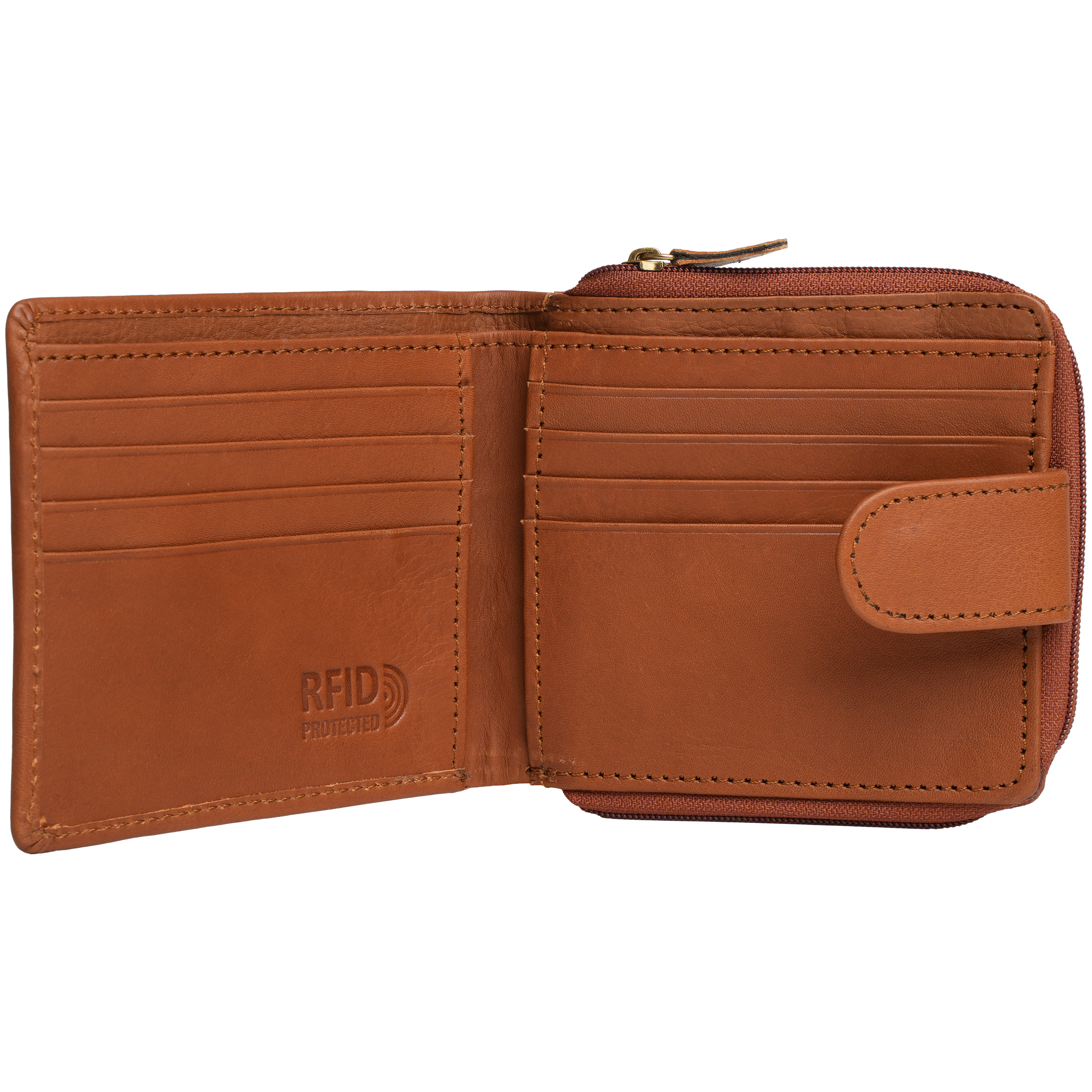 Tyrel Bi- fold zippered wallet ( RFID Protected)