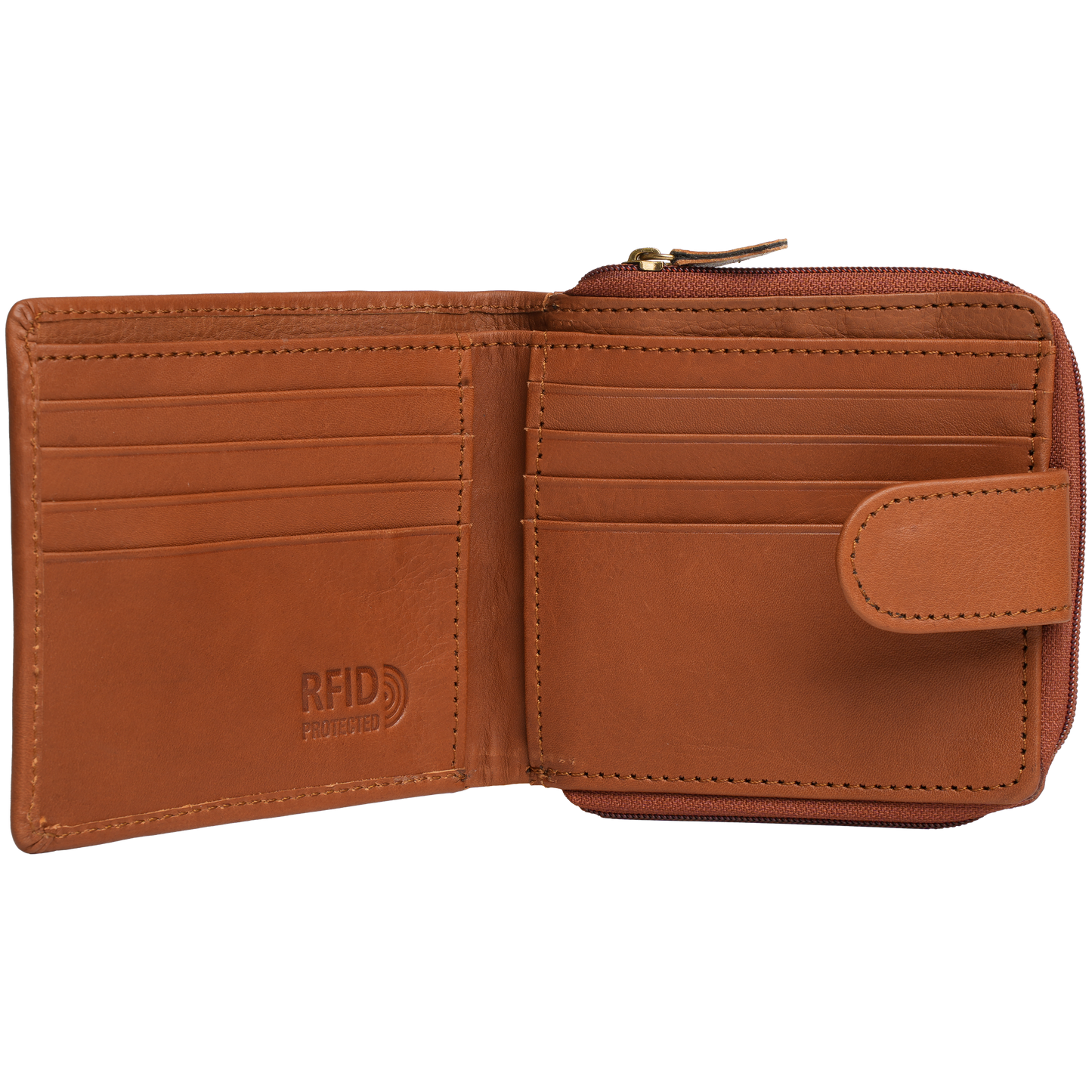 Tyrel Bi- fold zippered wallet ( RFID Protected)