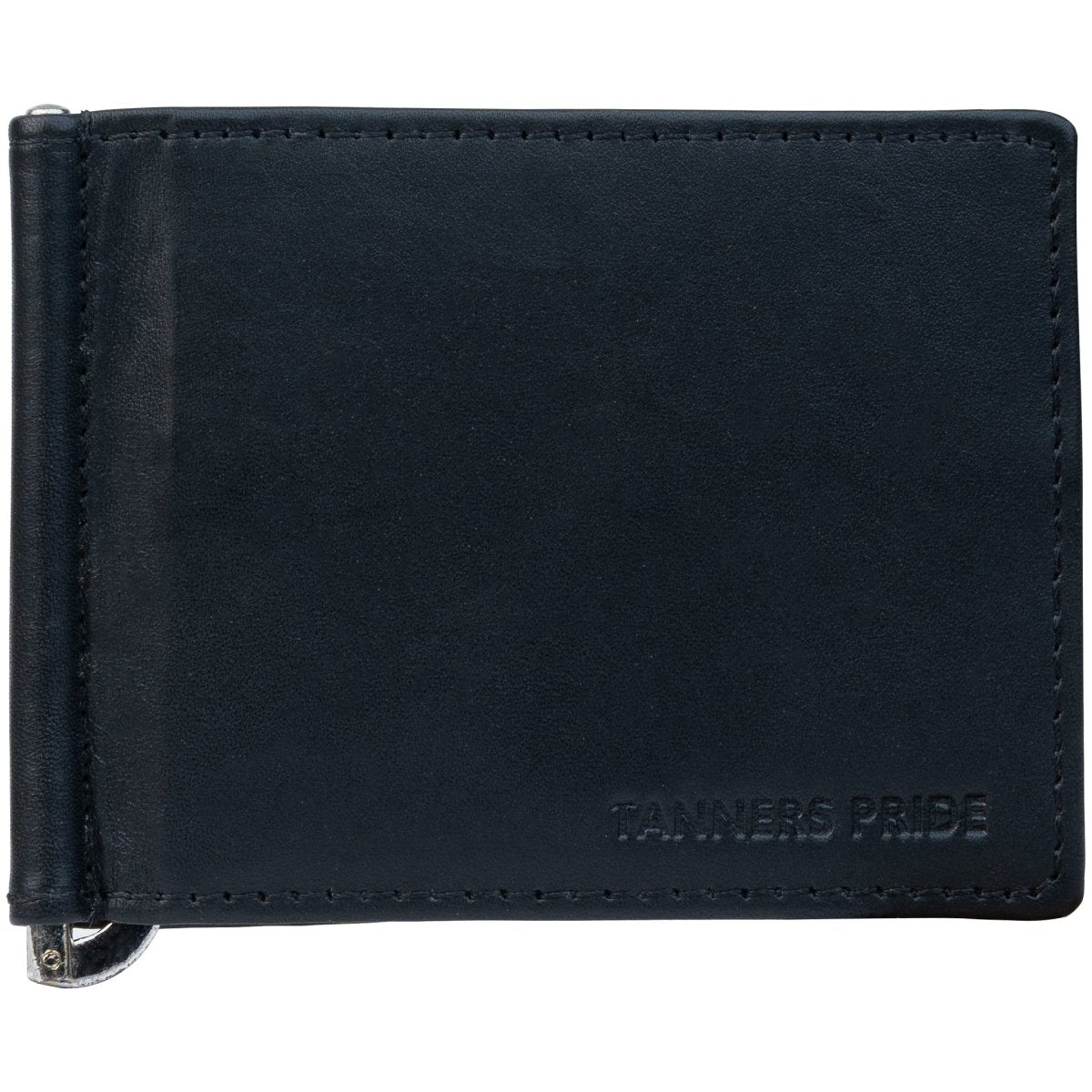 Bryan Men's Slim Leather Wallet with Money Clip | Handmade Minimalist Wallet - Tanners Pride (V.C. Exports)
