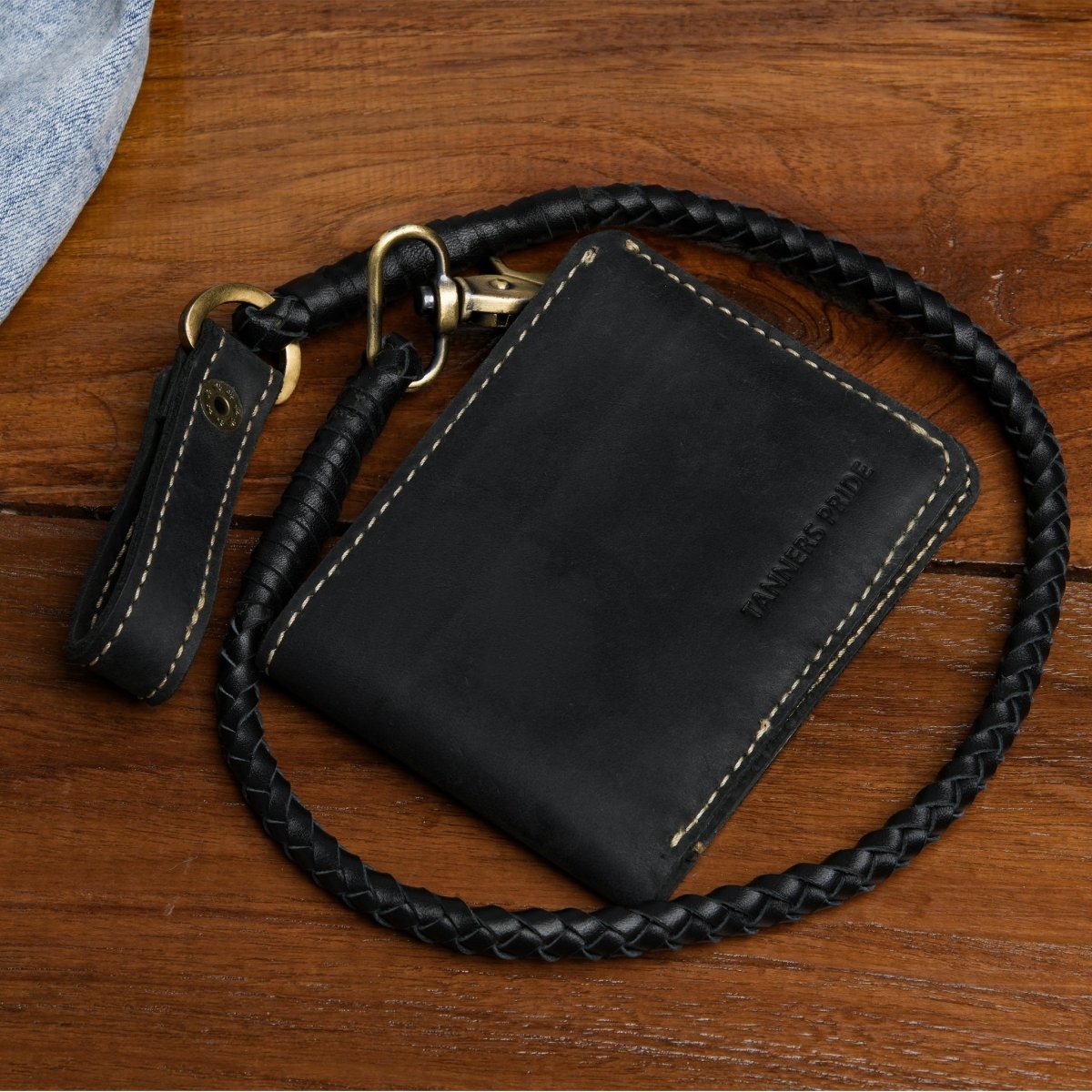 Hunter Biker's Wallet - Tanners Pride (V.C. Exports)
