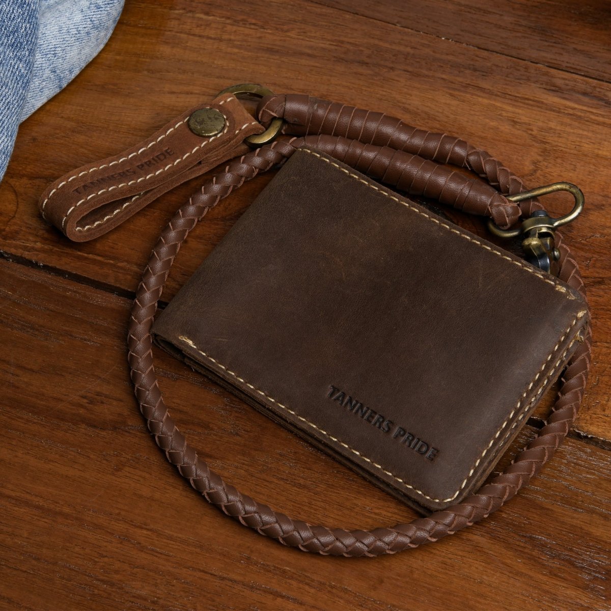 Hunter Biker's Wallet - Tanners Pride (V.C. Exports)