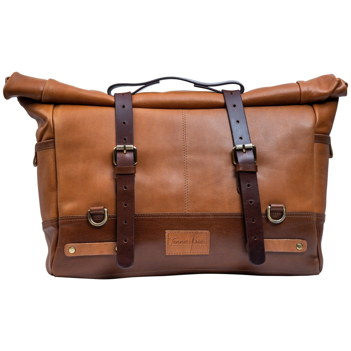 Leather Biking Large Pannier - Tanners Pride (V.C. Exports)