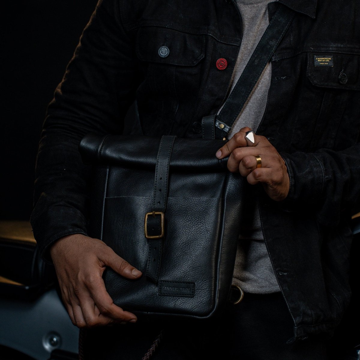 Leather Mini Pannier - Tanners Pride (V.C. Exports)