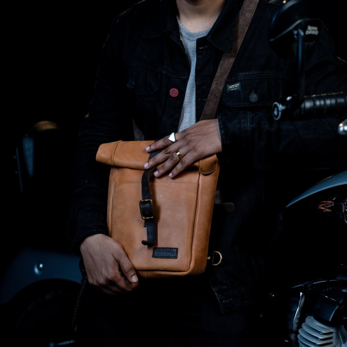 Leather Mini Pannier - Tanners Pride (V.C. Exports)
