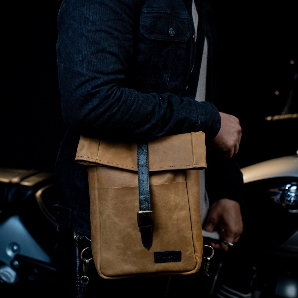 Leather Mini Pannier - Tanners Pride (V.C. Exports)