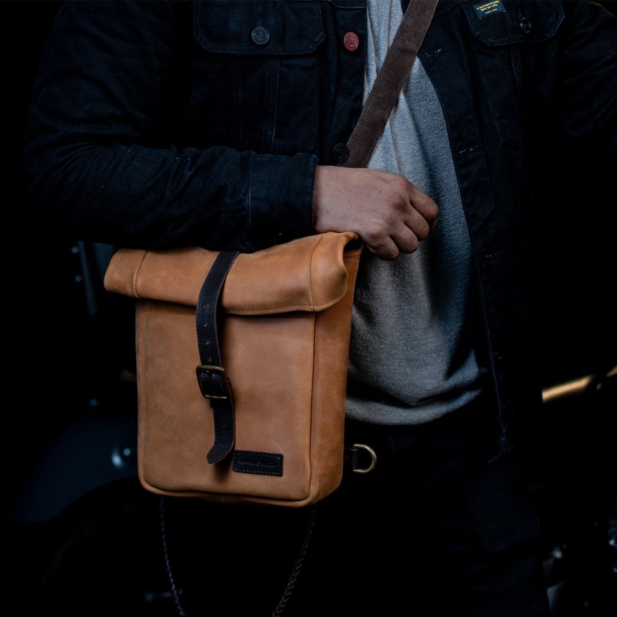 Leather Mini Pannier - Tanners Pride (V.C. Exports)
