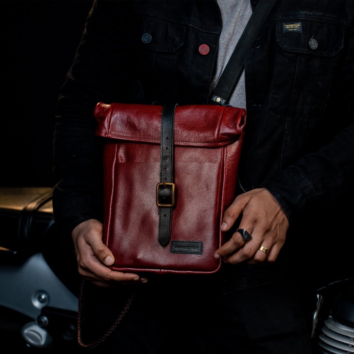 Leather Mini Pannier - Tanners Pride (V.C. Exports)