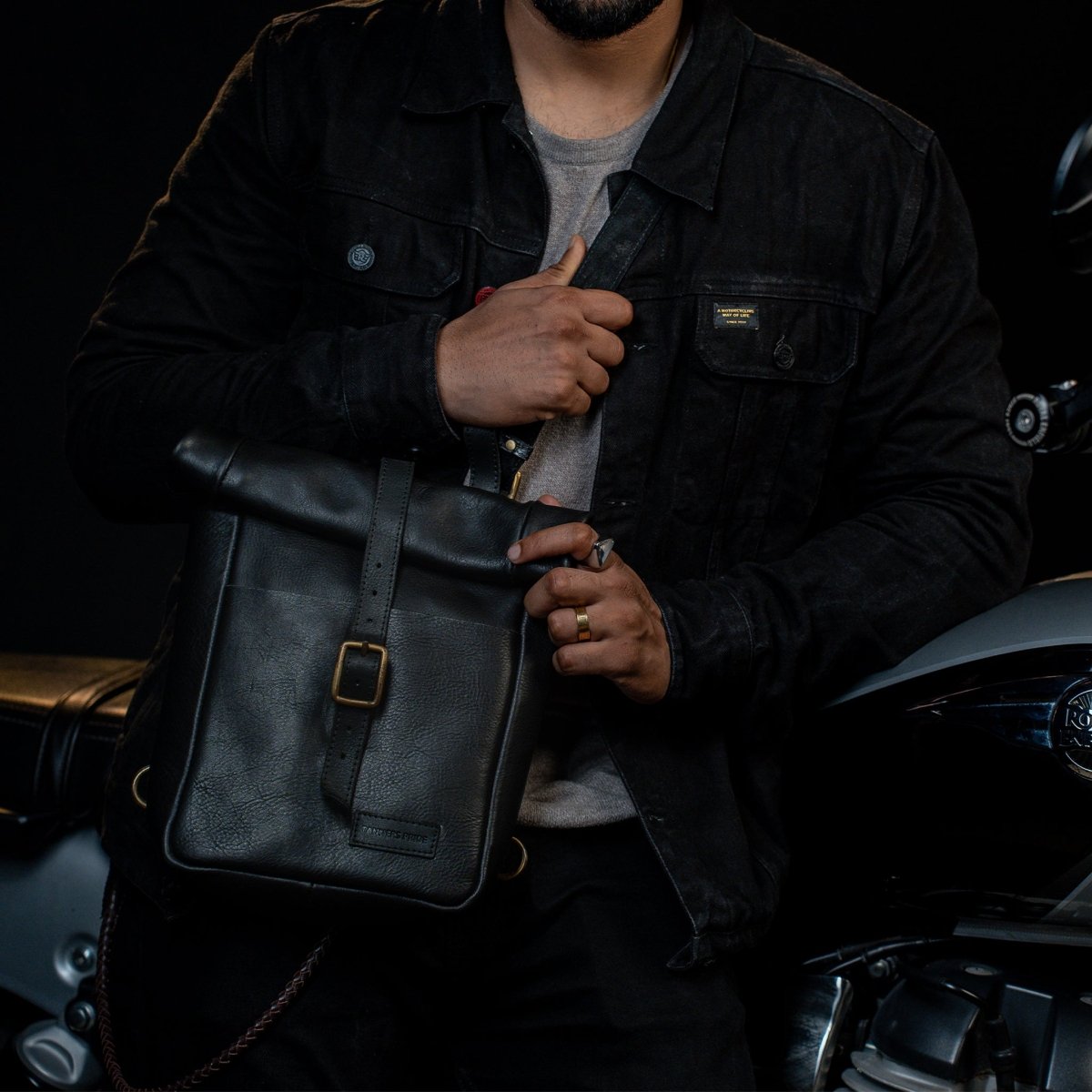 Leather Mini Pannier - Tanners Pride (V.C. Exports)