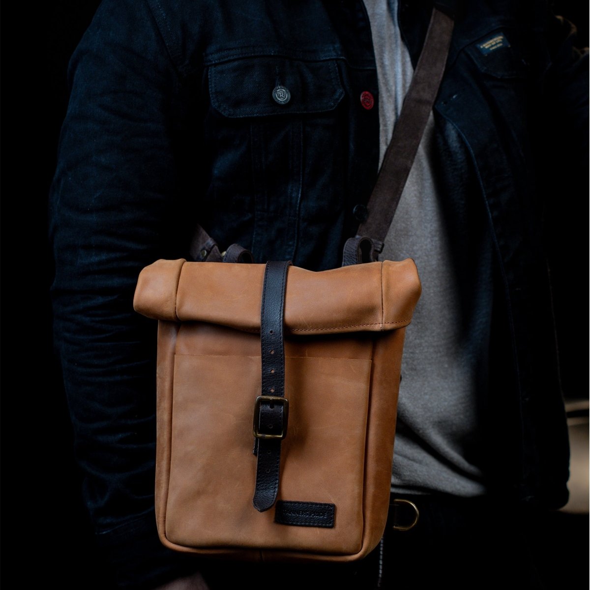 Leather Mini Pannier - Tanners Pride (V.C. Exports)