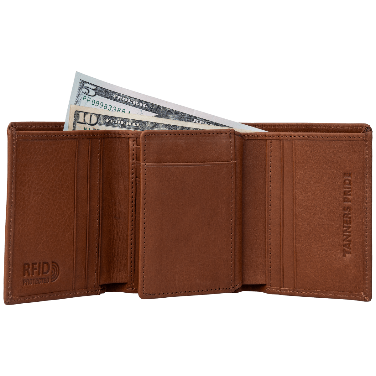 Macon Leather Wallet (RFID Protected) - Tanners Pride (V.C. Exports)