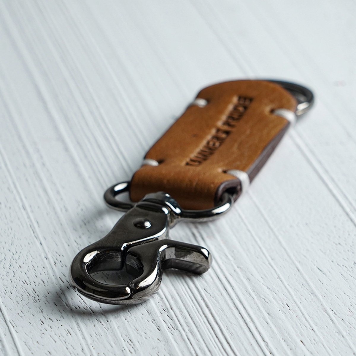 Rebel Keychain - Gun Metal - Tanners Pride (V.C. Exports)
