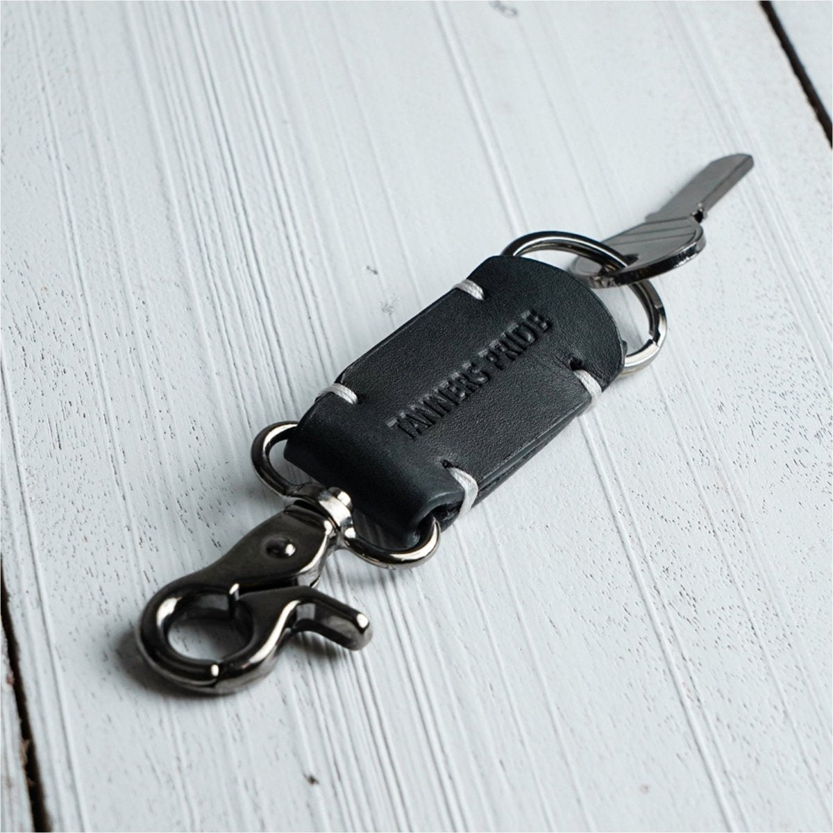 Rebel Keychain - Gun Metal - Tanners Pride (V.C. Exports)