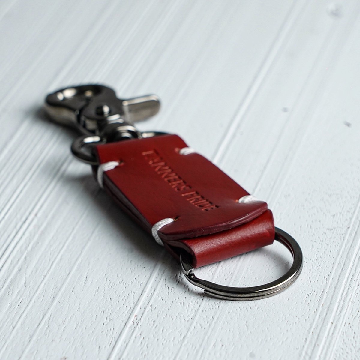 Rebel Keychain - Gun Metal - Tanners Pride (V.C. Exports)