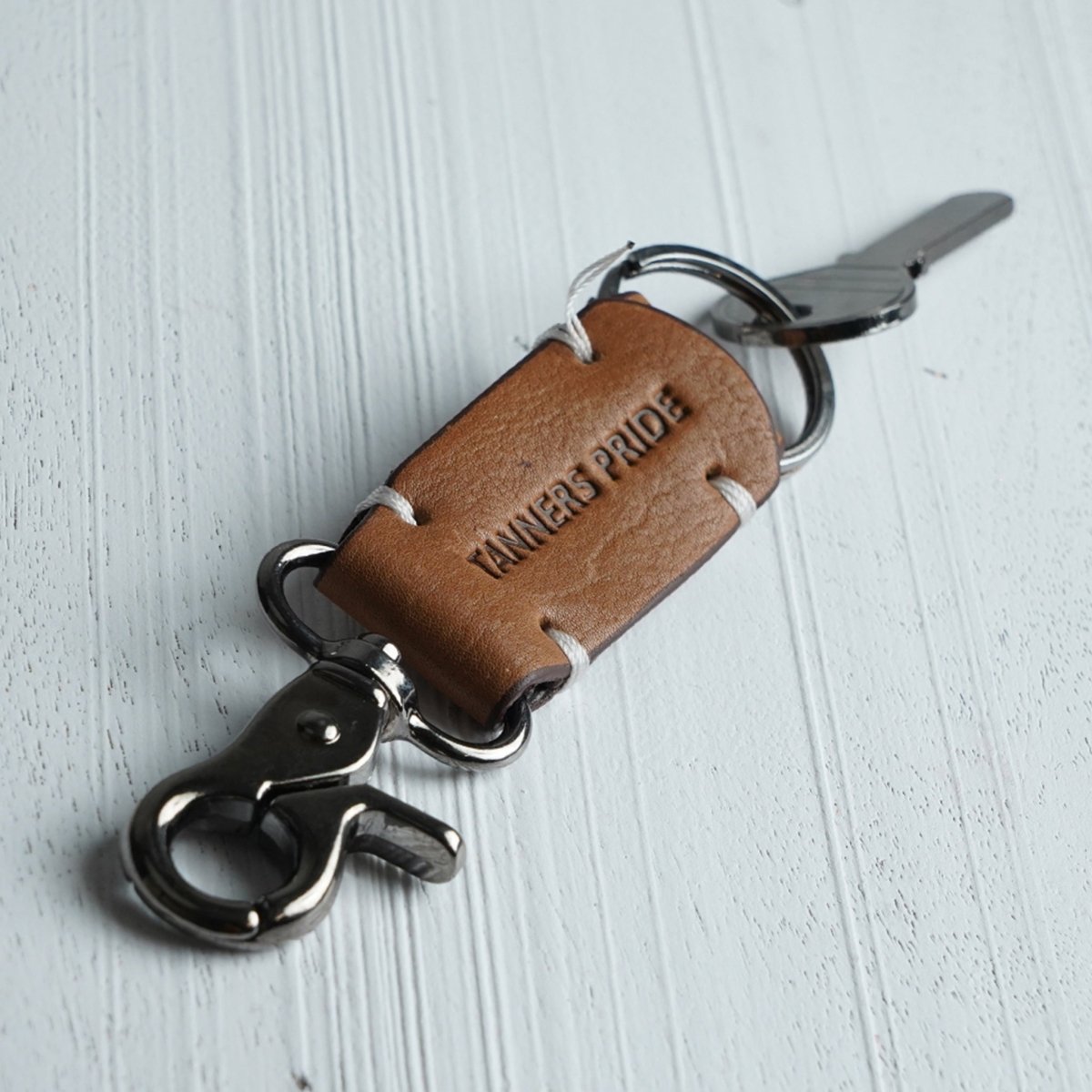 Rebel Keychain - Gun Metal - Tanners Pride (V.C. Exports)