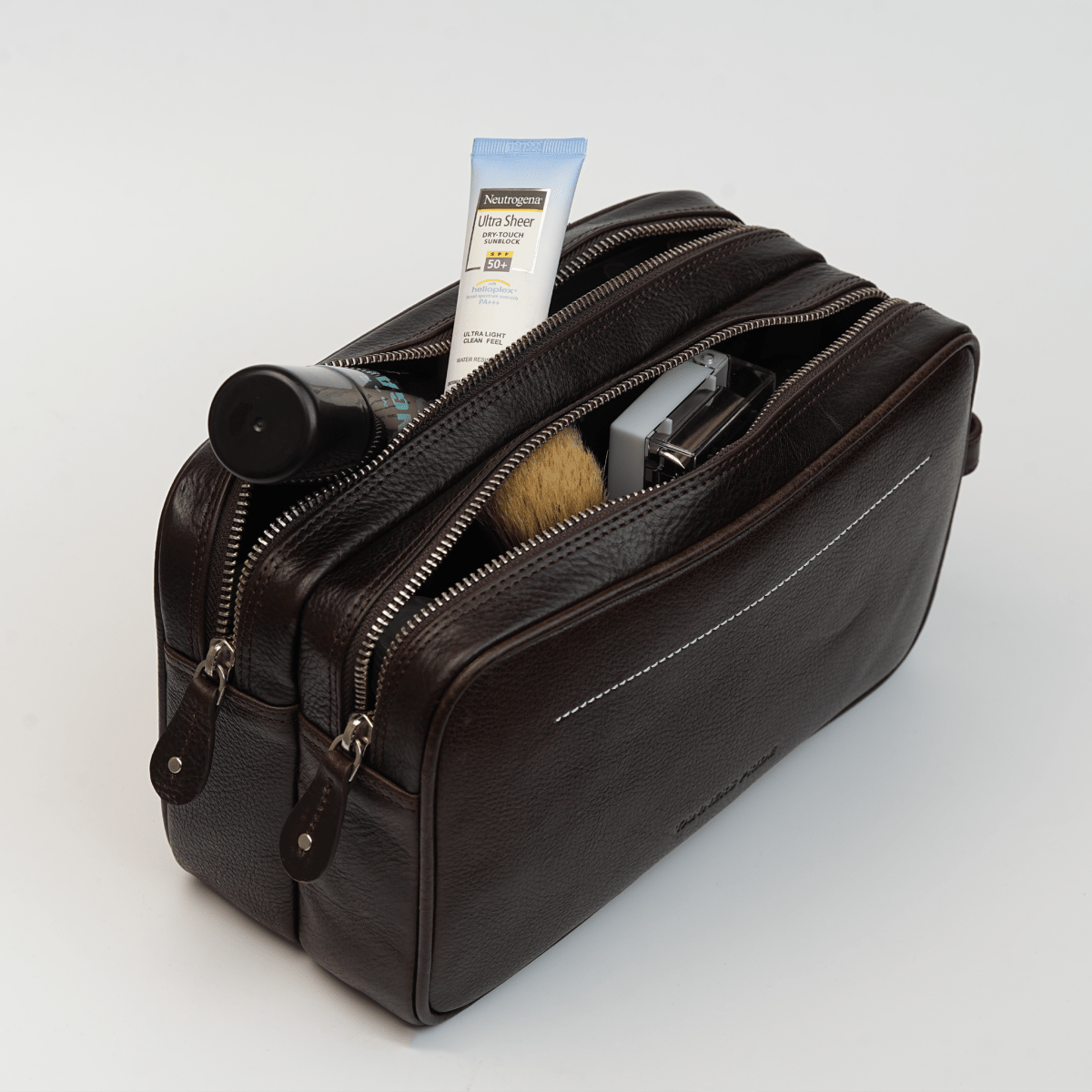 The Ascot Dual Zipped Men’s Case - Tanners Pride (V.C. Exports)