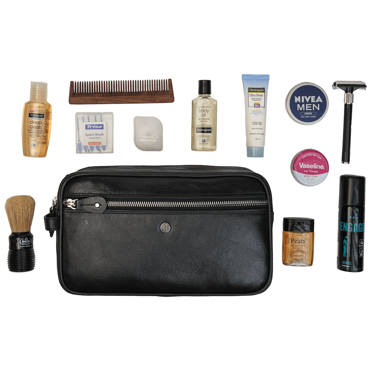 The Ascot Dual Zipped Men’s Case - Tanners Pride (V.C. Exports)