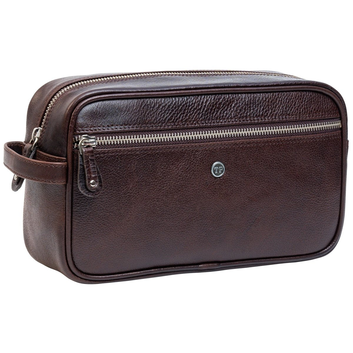 The Ascot Single Zipped Men's Case - Tanners Pride (V.C. Exports)