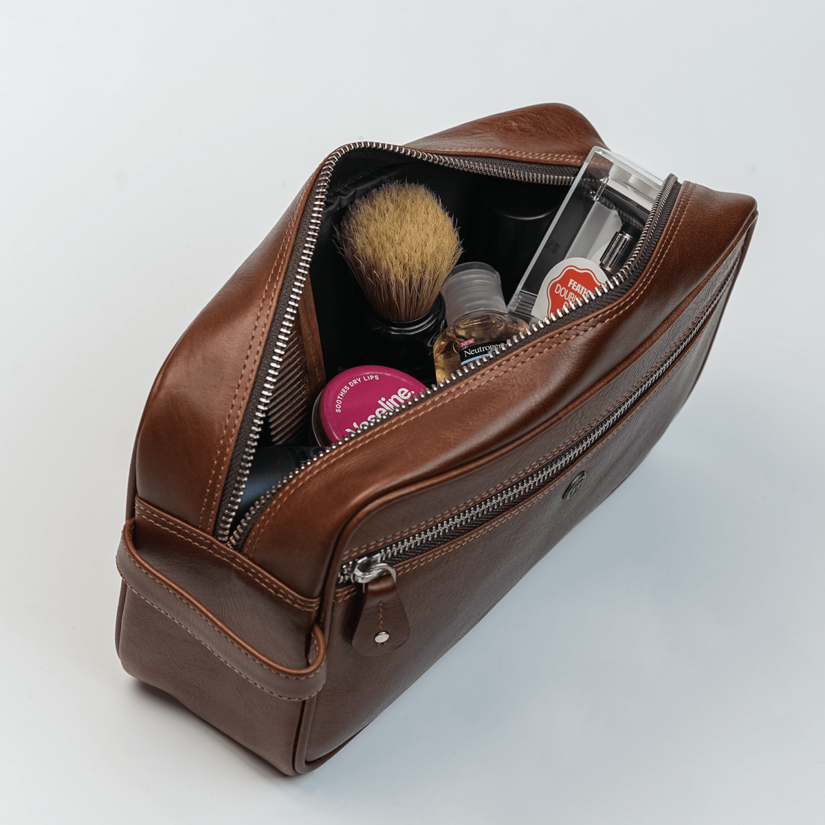 The Ascot Single Zipped Men's Case - Tanners Pride (V.C. Exports)