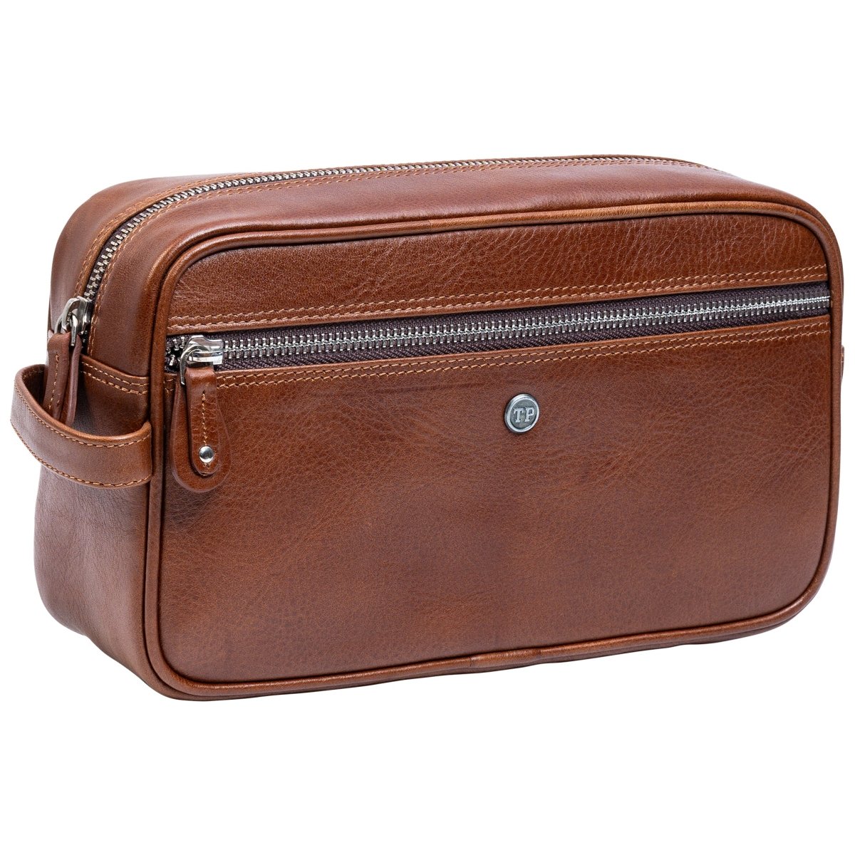 The Ascot Single Zipped Men's Case - Tanners Pride (V.C. Exports)
