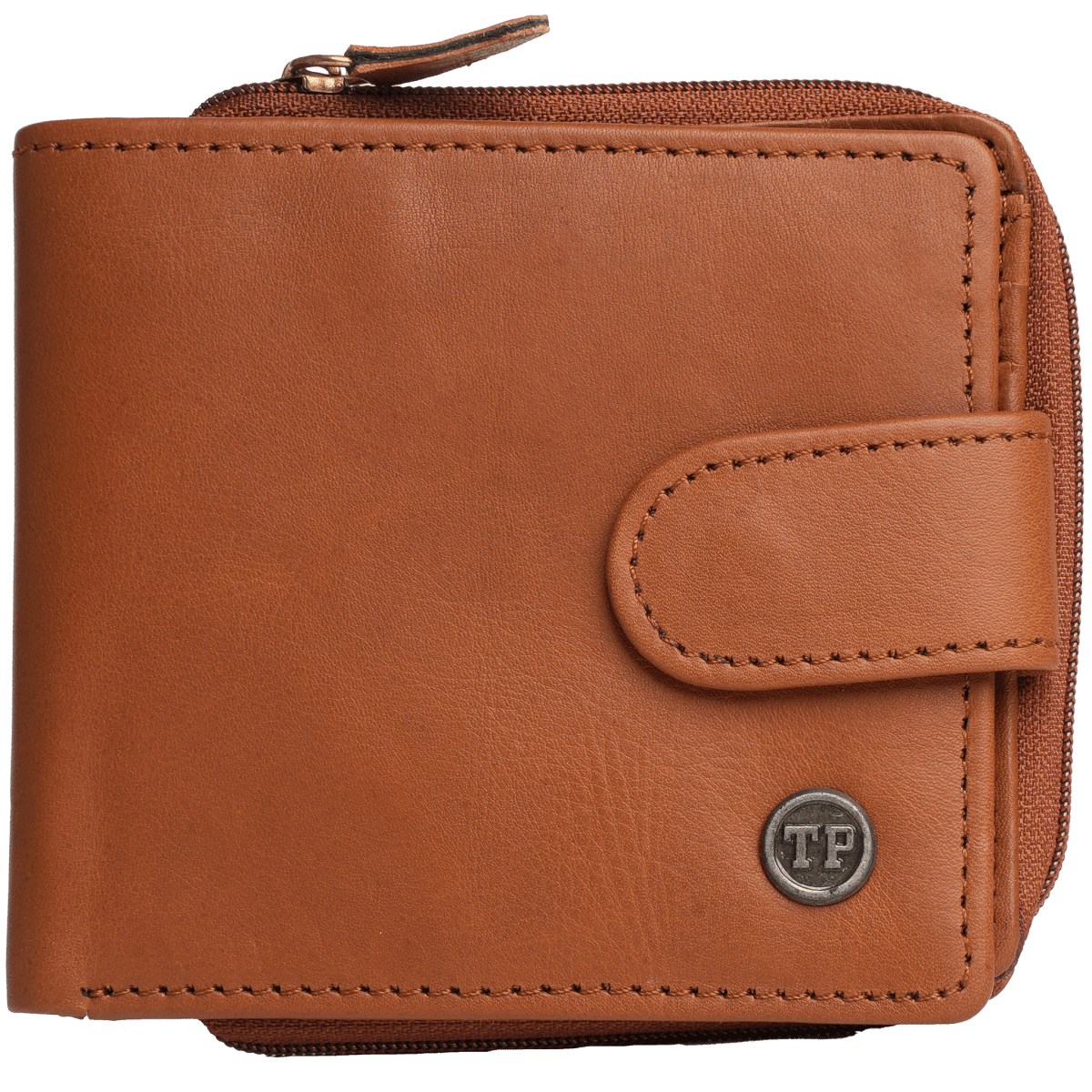 Tyrel Bi- fold zippered wallet ( RFID Protected) - Tanners Pride (V.C. Exports)