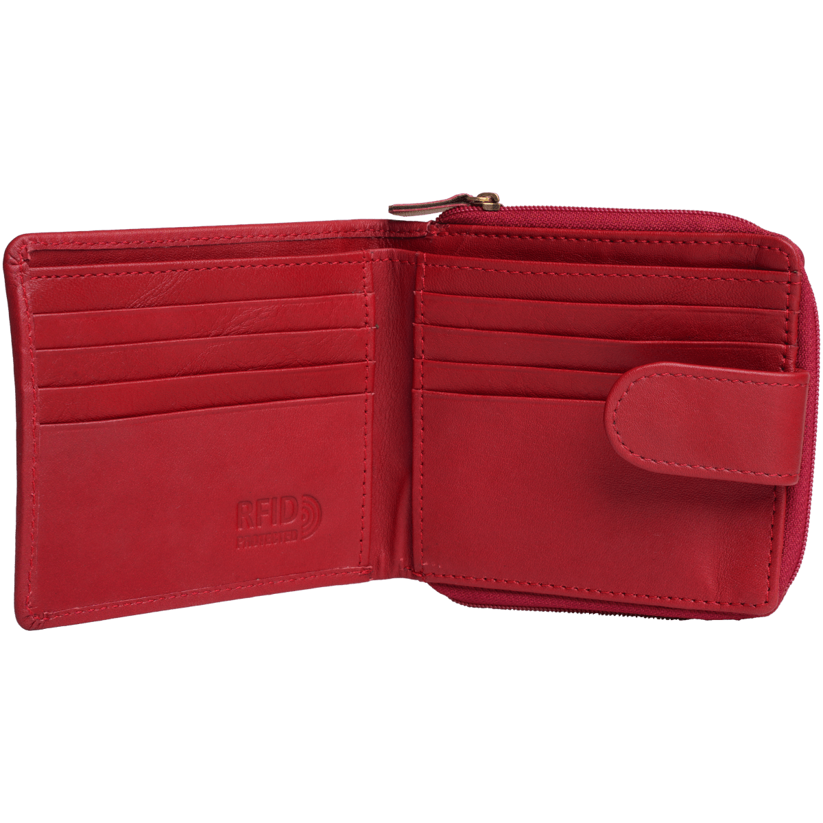 Tyrel Bi- fold zippered wallet ( RFID Protected) - Tanners Pride (V.C. Exports)
