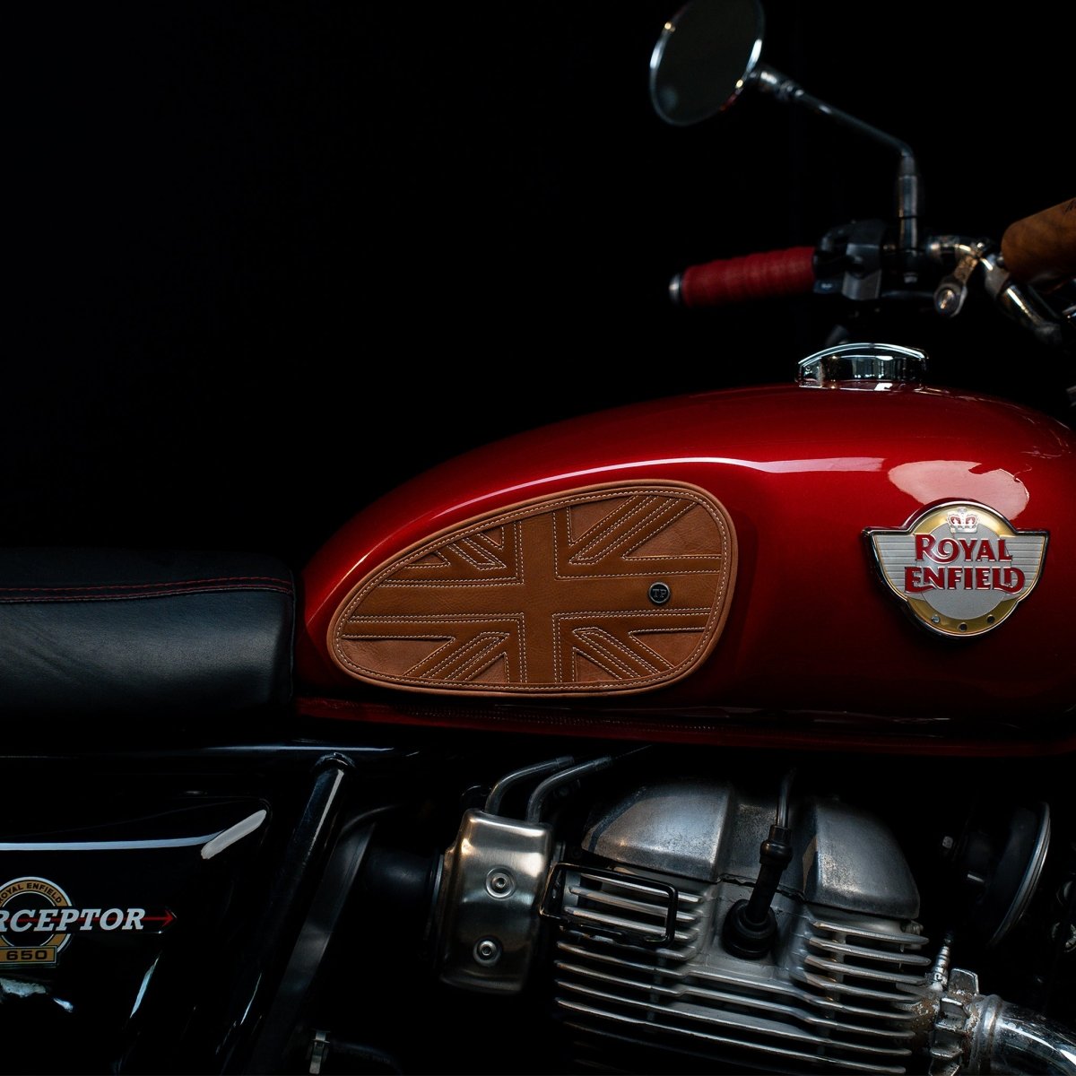 Union Jack Tankpads (Interceptor 650) - Tanners Pride (V.C. Exports)