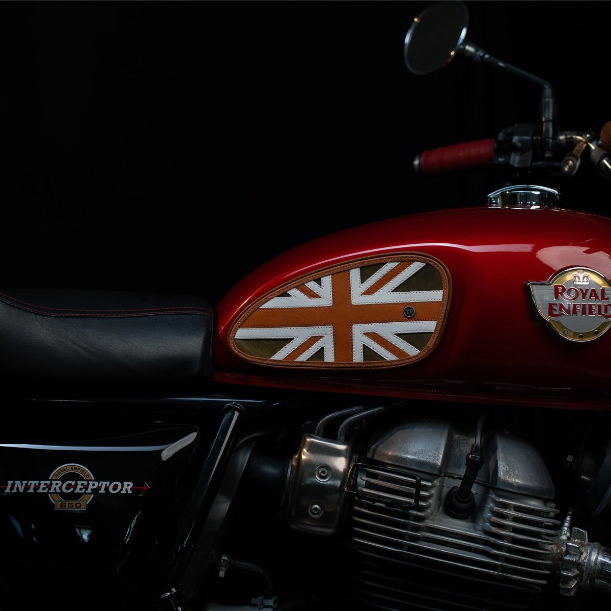 Union Jack Tankpads (Interceptor 650) - Tanners Pride (V.C. Exports)