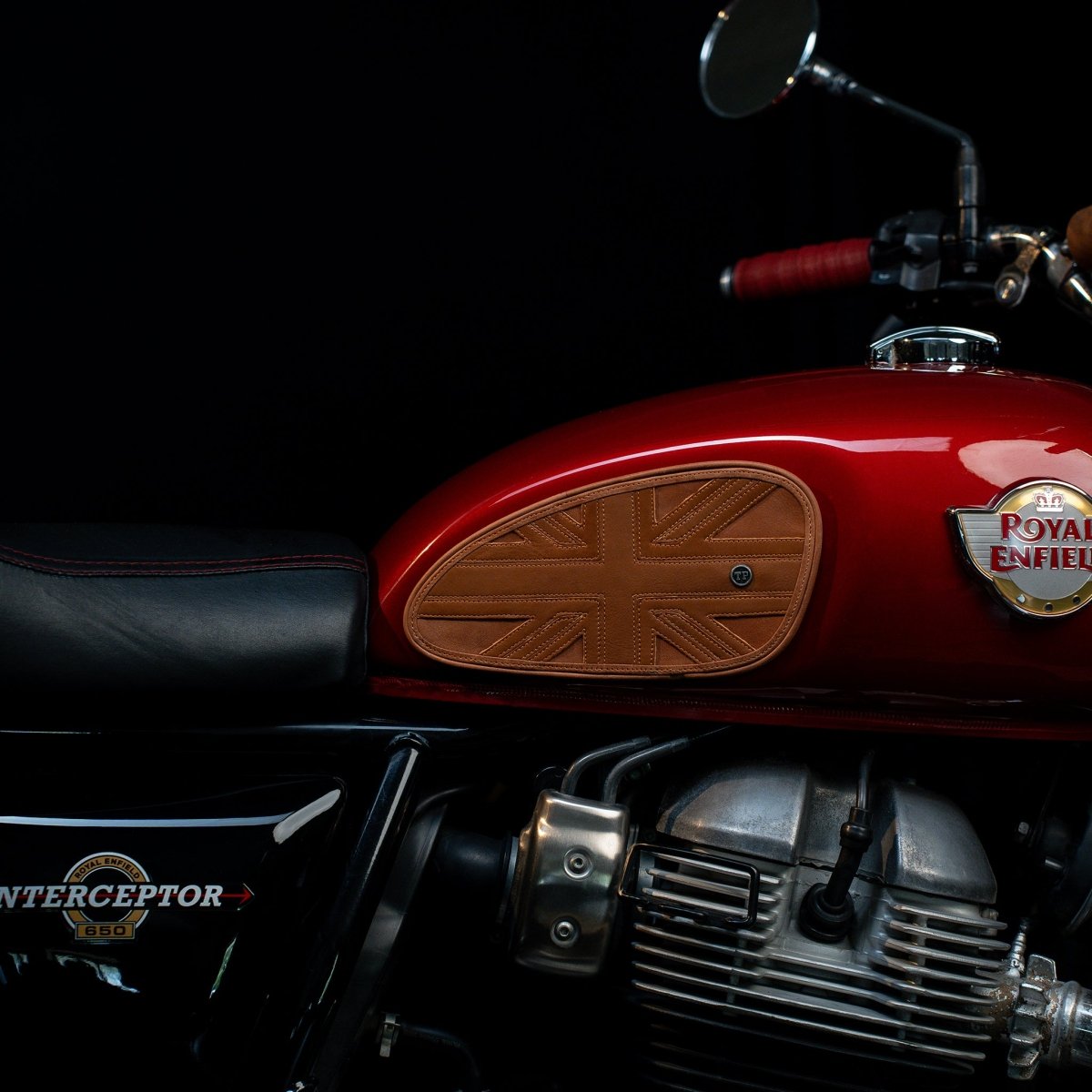 Union Jack Tankpads (Interceptor 650) - Tanners Pride (V.C. Exports)