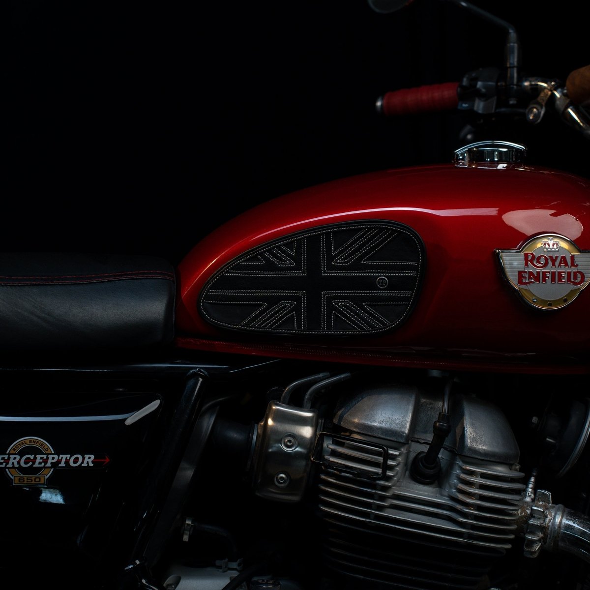 Union Jack Tankpads (Interceptor 650) - Tanners Pride (V.C. Exports)
